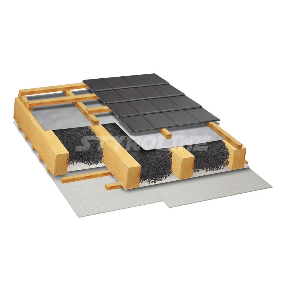 Einblasdämmung 0.033 W/mk in Dachschrägen