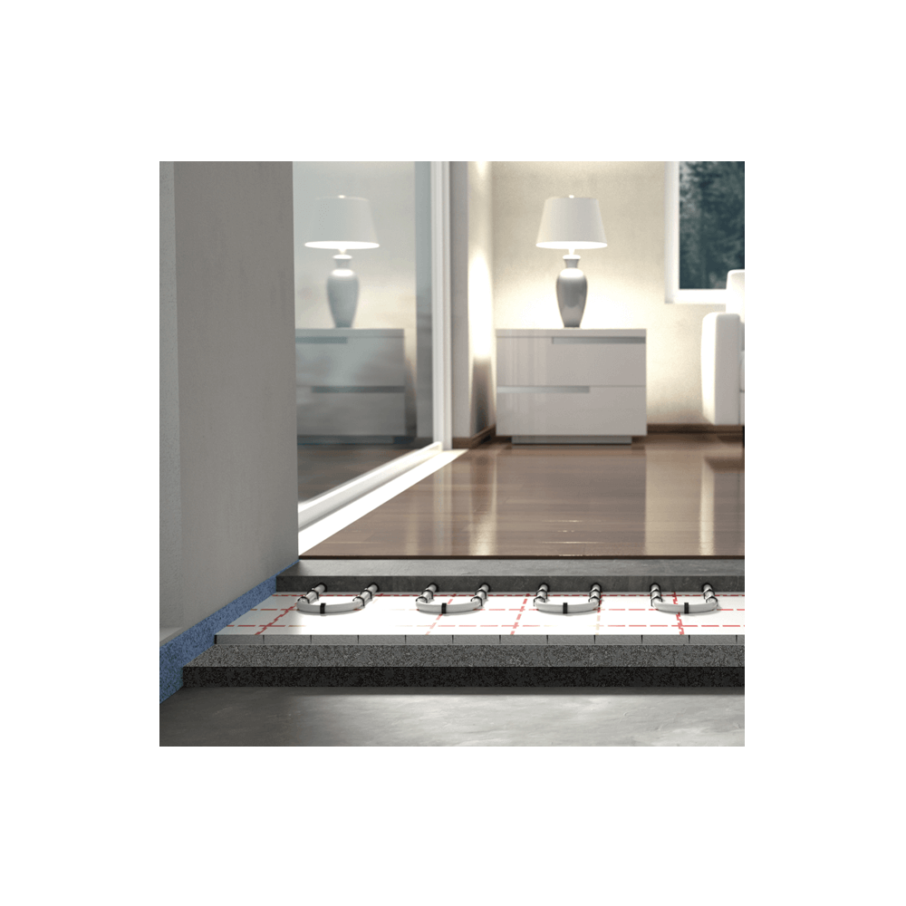 Thermobound TB 400 power unter Tackerplatte für Fußbodenheizung